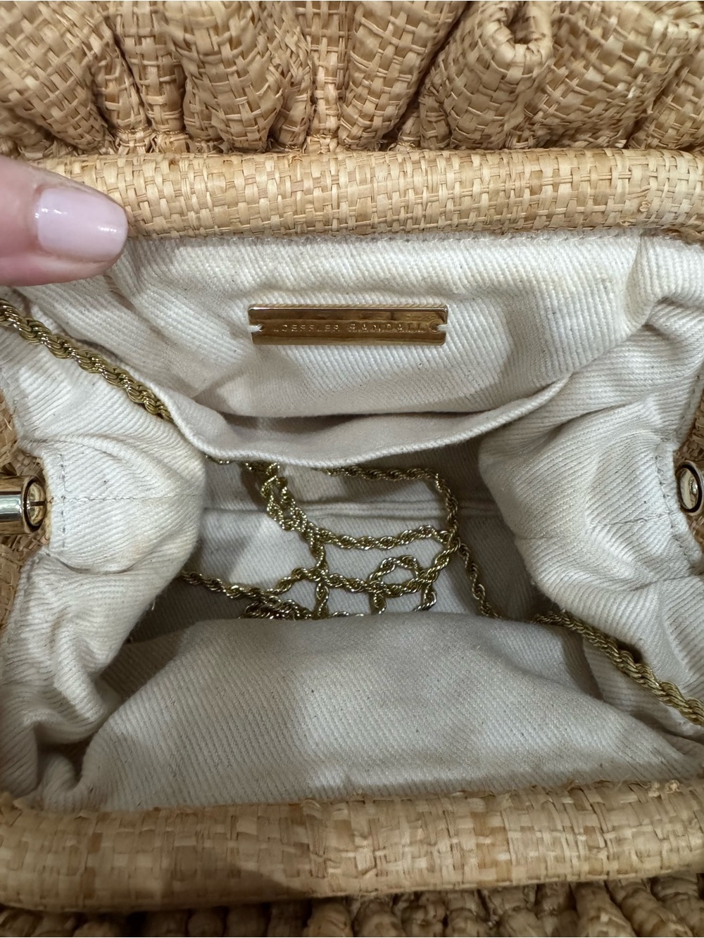 Loeffler Randall Willa Woven Bag in Natural - Picture 7 of 11